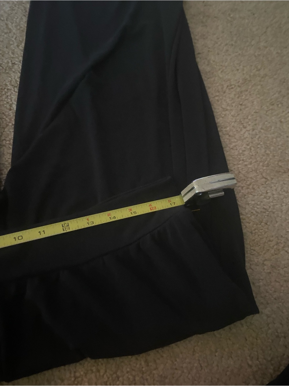Eileen Fisher Silk Wide Leg Pants Size L Black 100% Silk - Picture 8 of 9